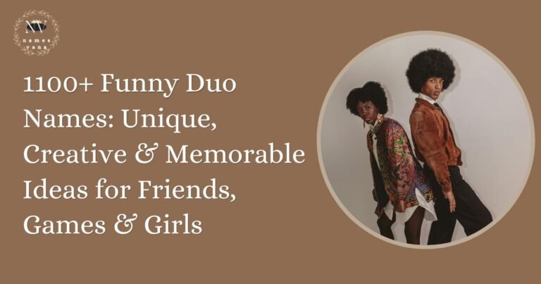 Funny Duo Names
