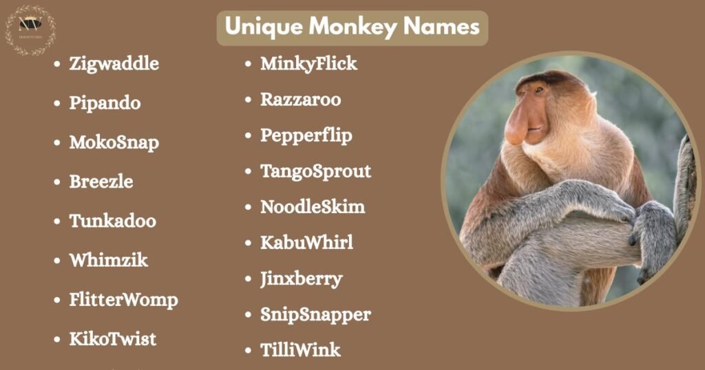Unique Monkey Names