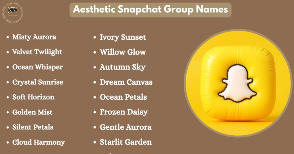 Aesthetic Snapchat Group Names