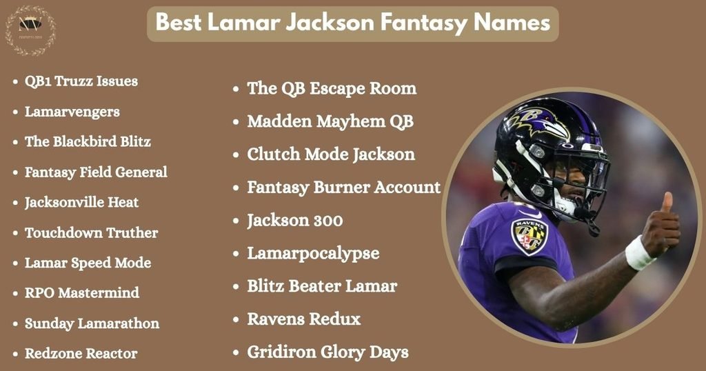 Best Lamar Jackson Fantasy Names