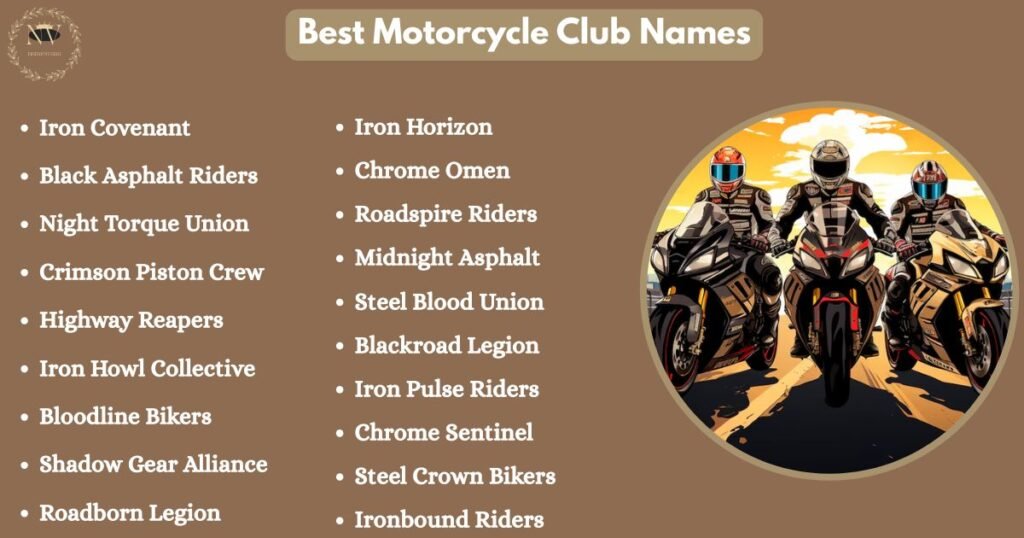 Best Motorcycle Club Names