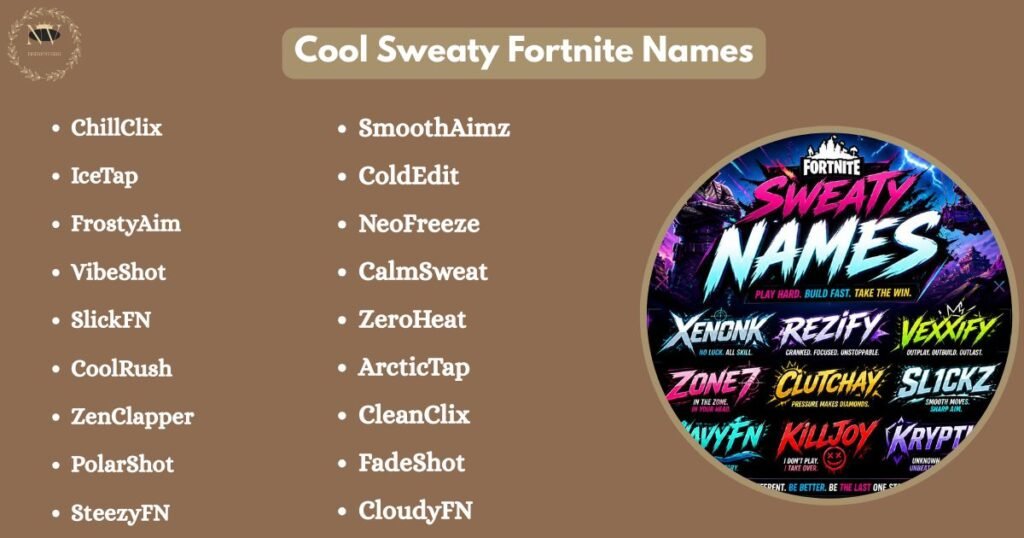 Cool Sweaty Fortnite Names