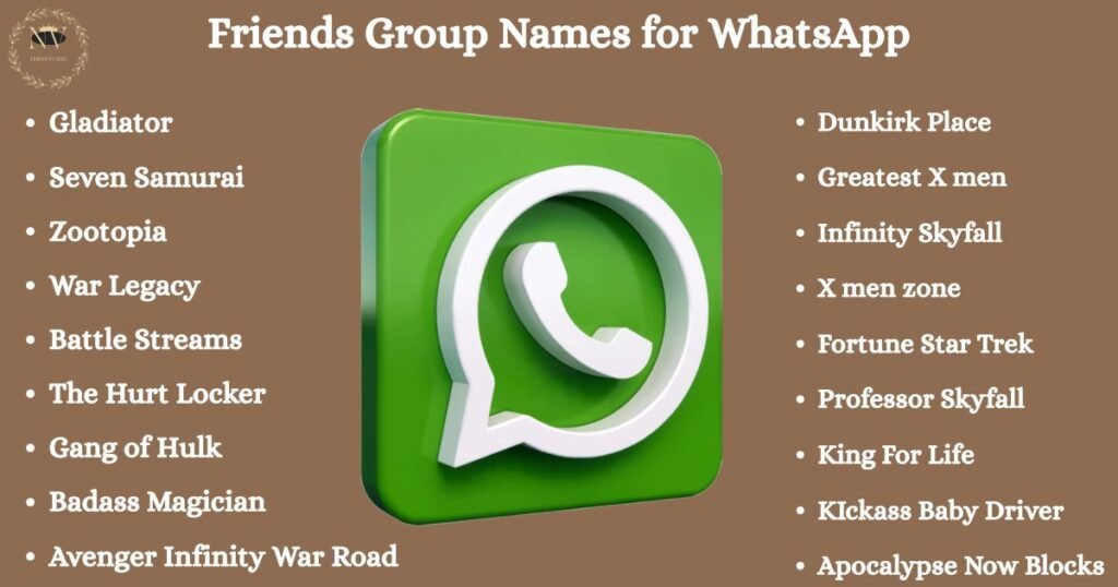 Friends Group Names for WhatsApp