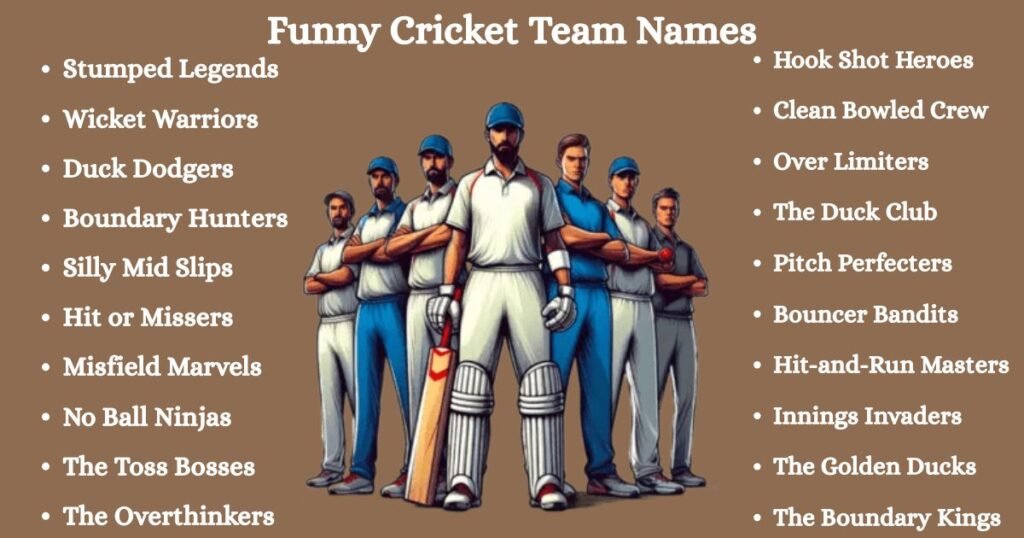 Funny Cricket Team Names