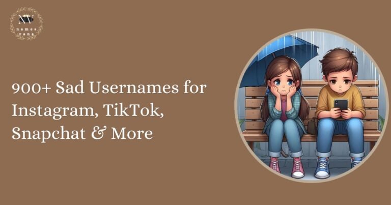 Sad Usernames