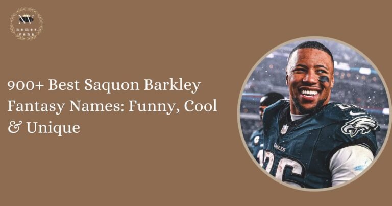 Saquon Barkley Fantasy Names