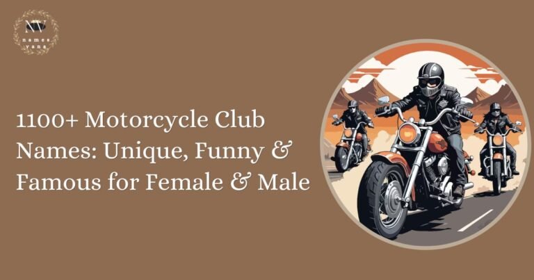 Motorcycle Club Names