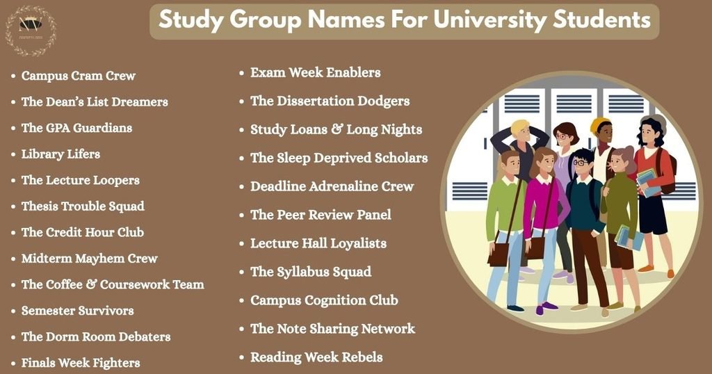 Study Group Names For University Students