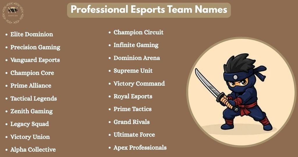 Professional Esports Team Names