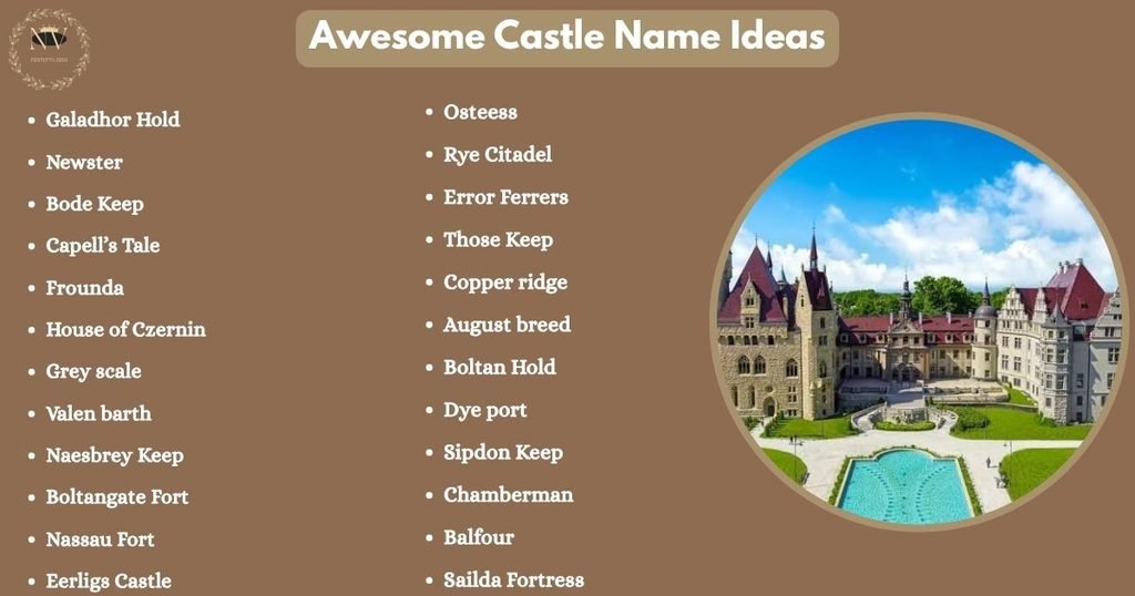Awesome Castle Name Ideas