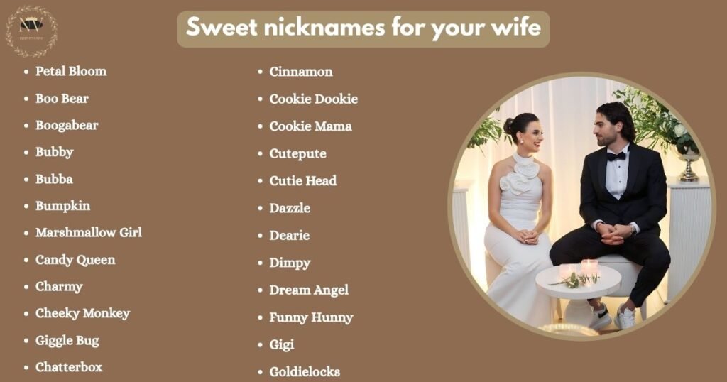 Sweet nicknames for your wife