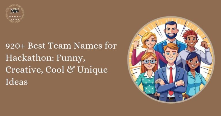 Team Names for Hackathon